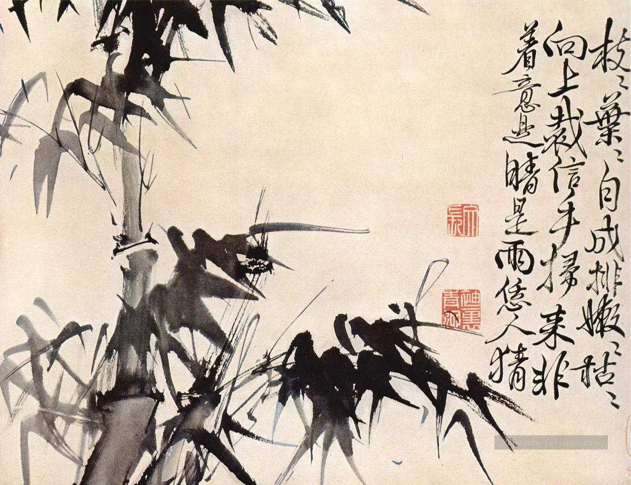 bambous ancienne Chine à l’encre Peintures à l'huile